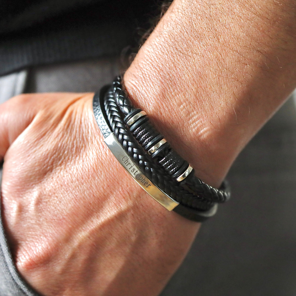 "To My Son" Linked For Life Personalized Bracelet
