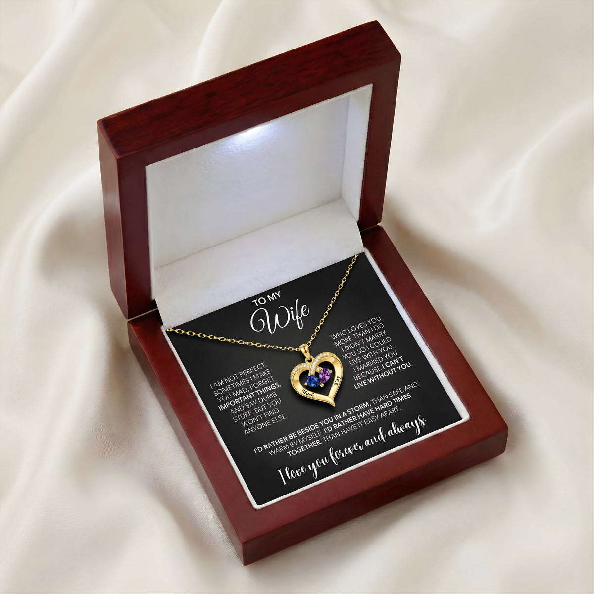 "To My Wife" Forever & Always Necklace