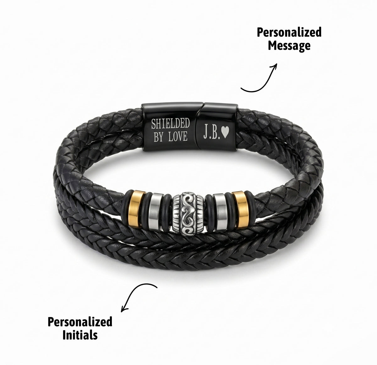To My Nephew Shielded by Love Bracelet
