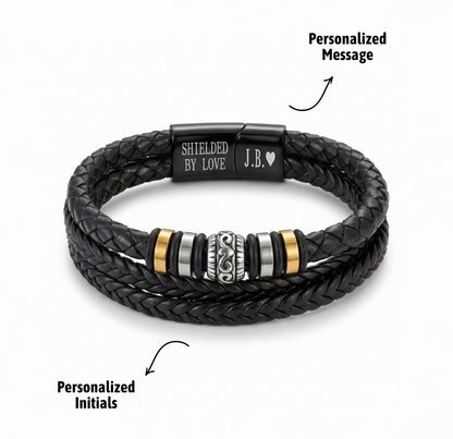 To My Nephew Shielded by Love Bracelet