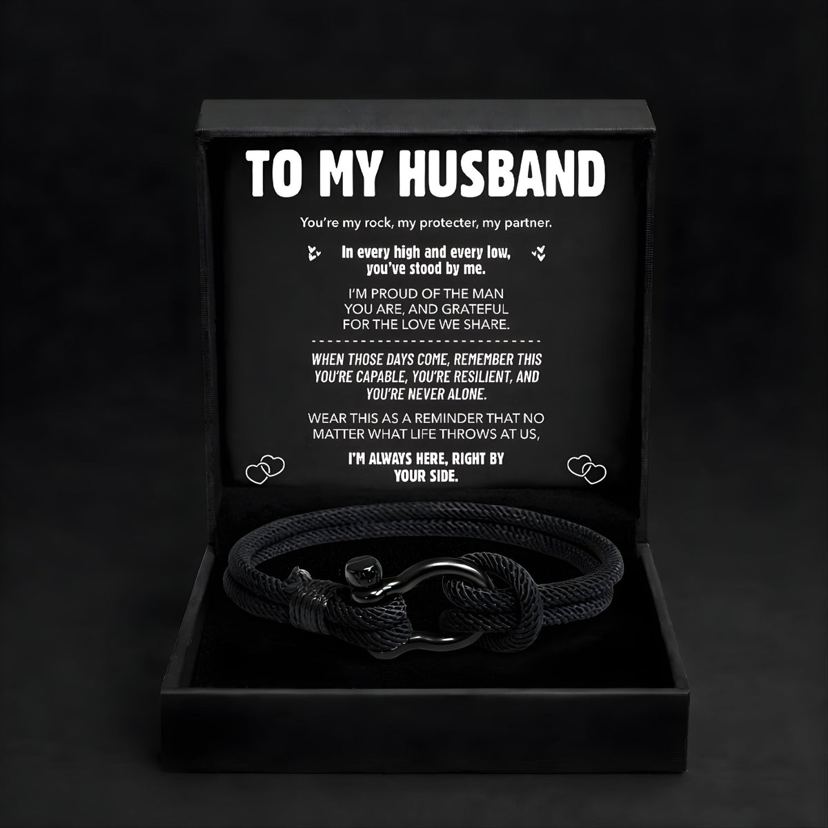 "To My Husband" The Anchor Bracelet