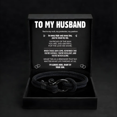 "To My Husband" The Anchor Bracelet