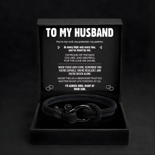 "To My Husband" The Anchor Bracelet