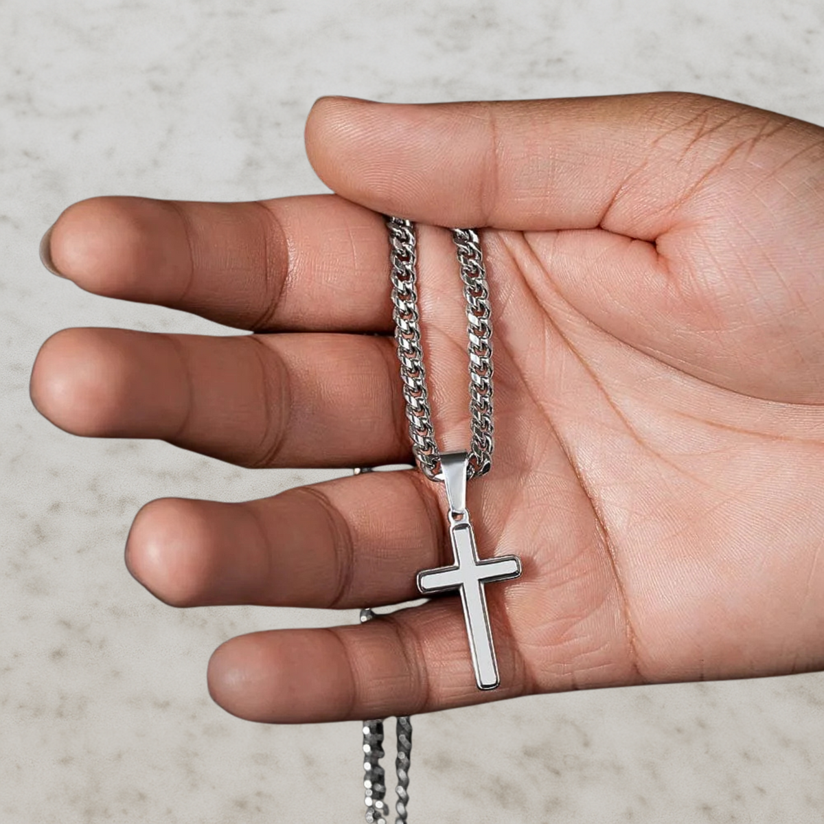 To My Son – Love Dad Artisan Cross Necklace