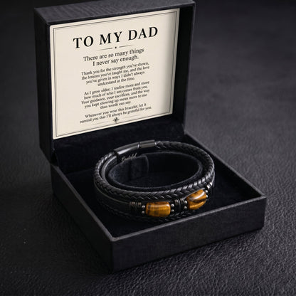 To My Dad – Always Grateful Bracelet