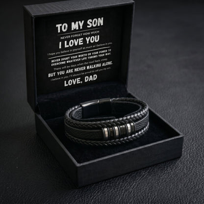 To My Son – Never Walking Alone Bracelet