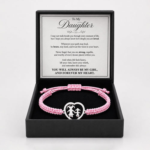 To My Daughter Forever My Heart Bracelet