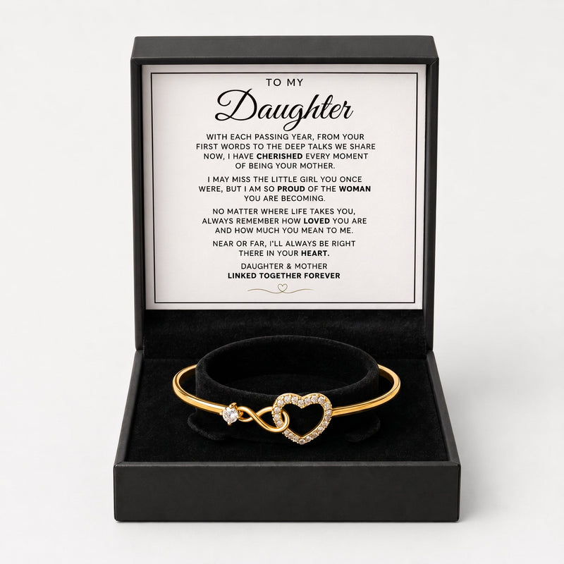 To My Daughter Linked Forever Bracelet