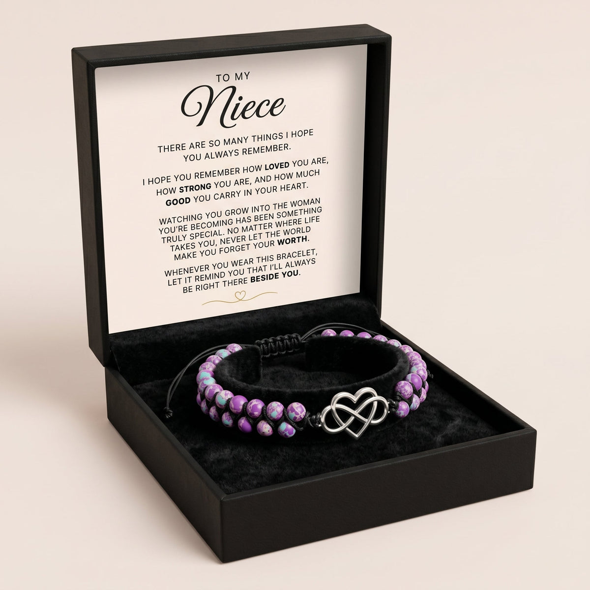 To My Niece Forever Linked Bracelet