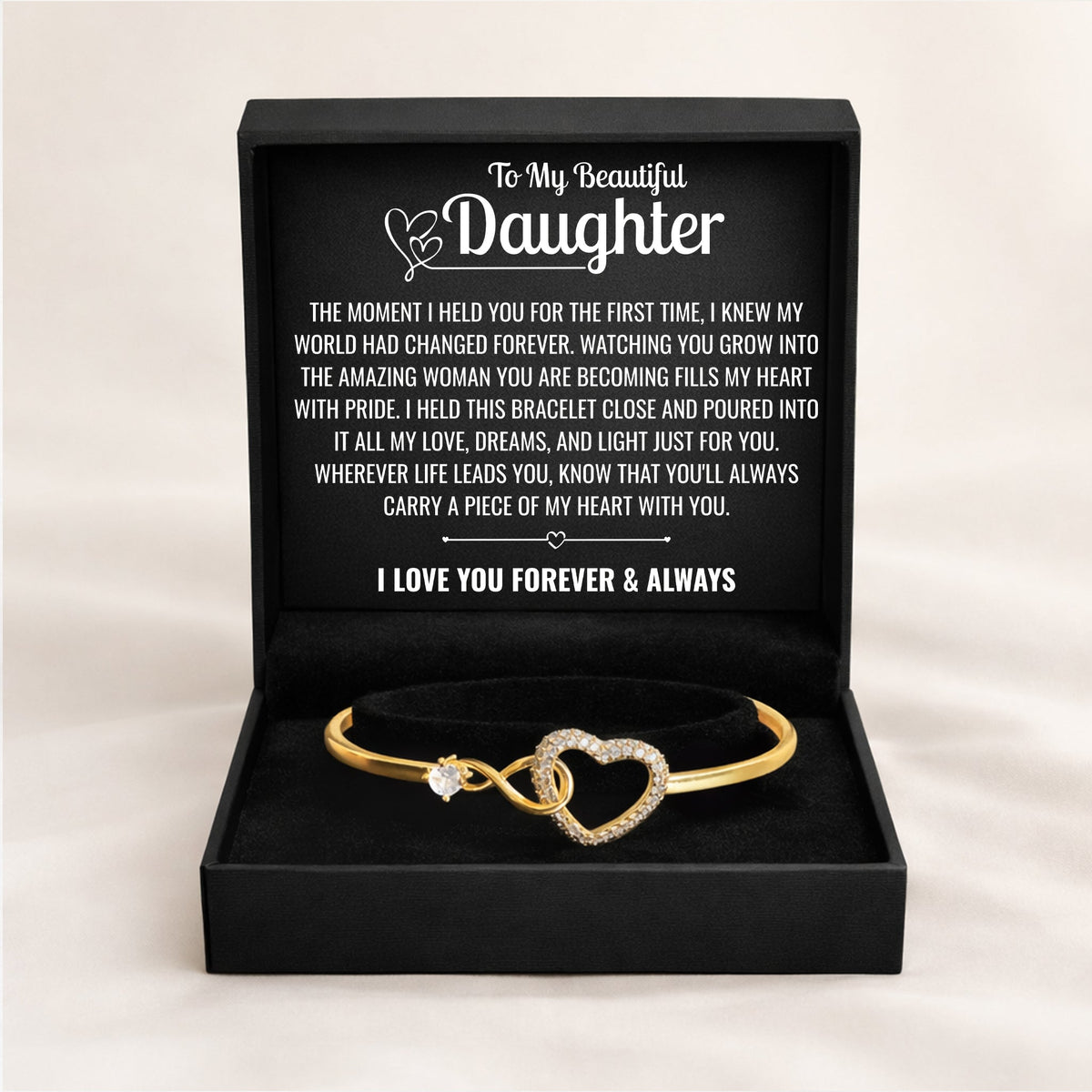 To My Daughter - Forever Linked - Bracelet