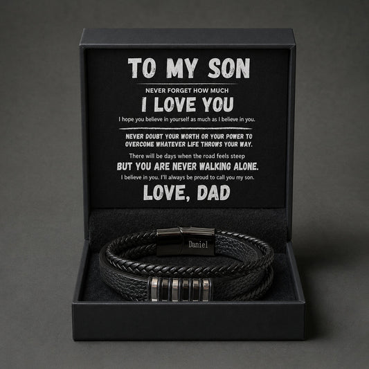 To My Son – Never Walking Alone Bracelet