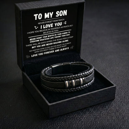To My Son - You Are Never Walking Alone Bracelet
