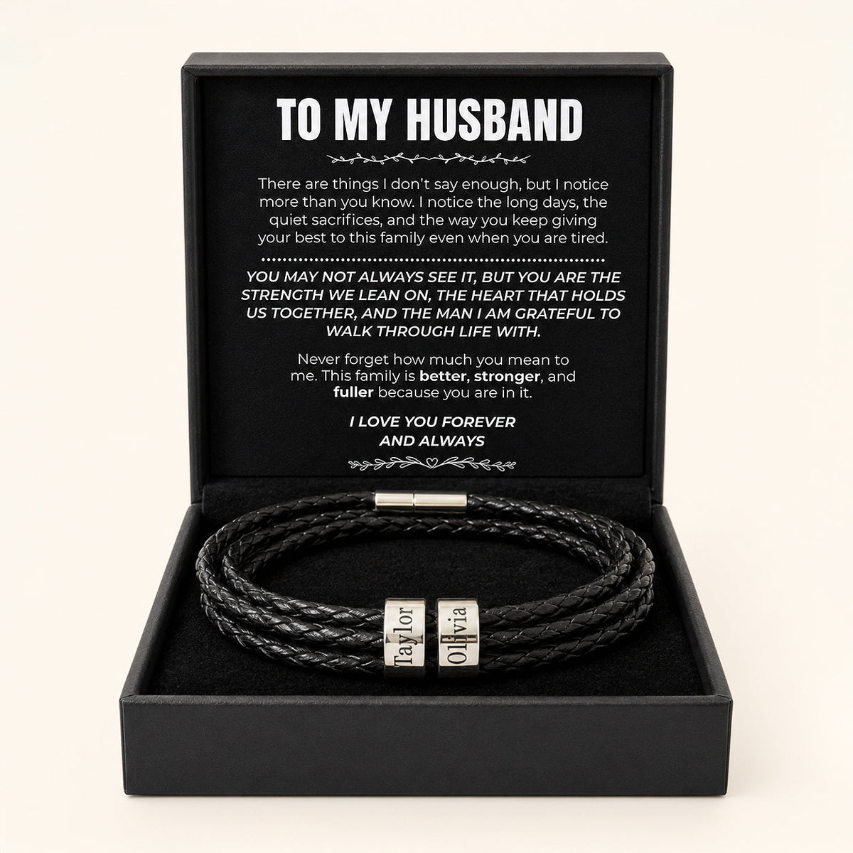 Forever By Your Side Bracelet - To My Husband