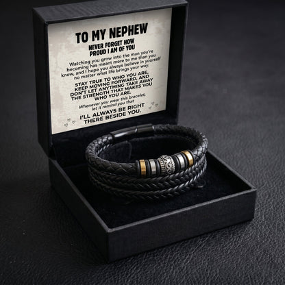 To My Nephew Shielded by Love Bracelet
