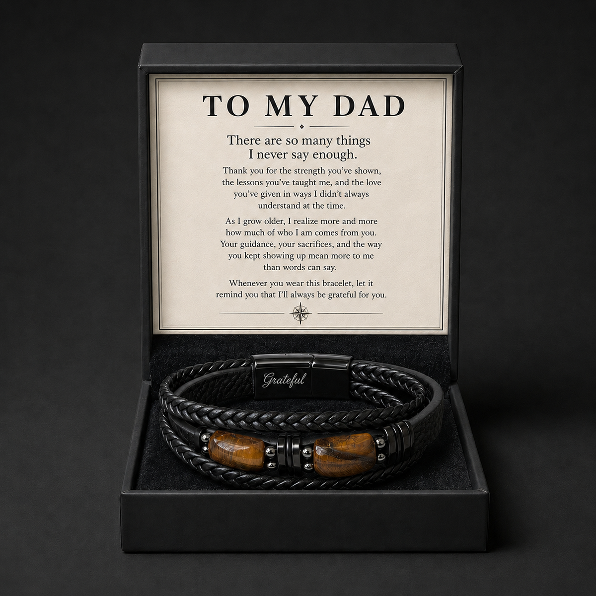 To My Dad – Always Grateful Bracelet